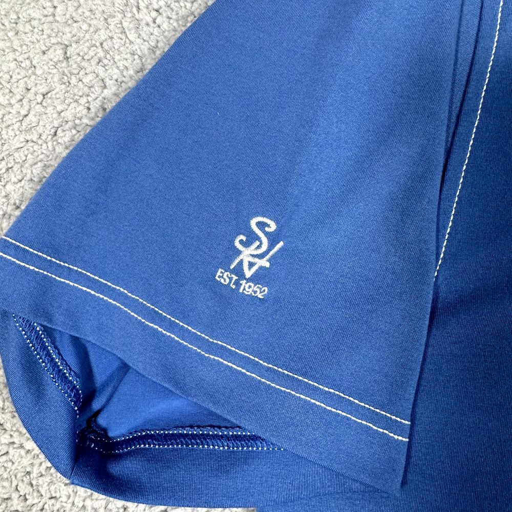 FootJoy FJ Polo Shirt Mens‎ Large Blue Golf Casual Preppy Pocket Short Sleeve - Picture 13 of 13